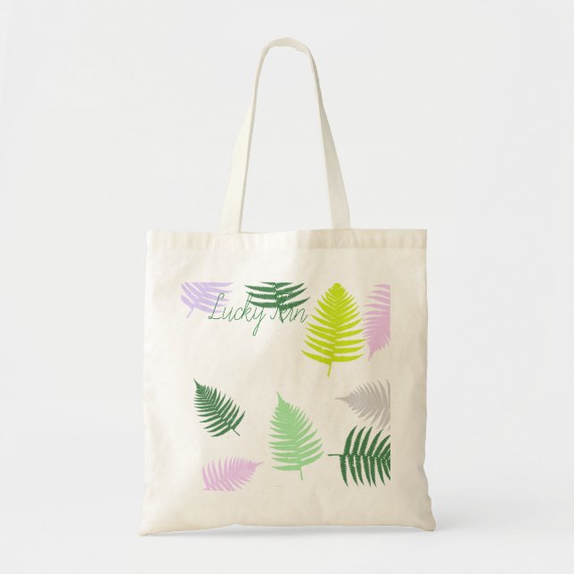 Bolsa Tote Pastel Colors Lucky Fern (Frente)