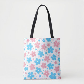 Bolsa Tote Pastel de Porodle Flores de Sinalizador de Orgulho