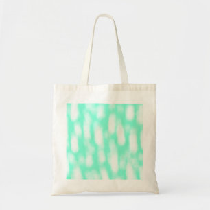 Bolsa Tote Pastel green white watercolor stripes abstract pat