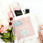 Bolsa Tote Pastel Moderno - Cor-de-rosa e azul<br><div class="desc">Pastel Moderno - Cor-de-rosa e azul</div>