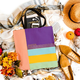 Bolsa Tote Pastel Moderno Elegante Chic Colorido