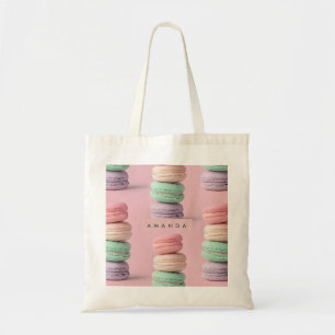 Bolsa Tote Pastel Personalizado Rainbow Macaron Delight