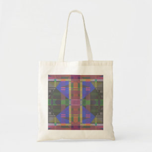 Bolsa Tote Pastel Rainbow Geométrico Colorido
