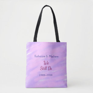 Bolsa Tote Pastel rosa púrpura Aniversário da renovação da Vo