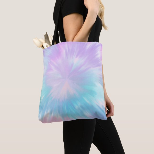 Bolsa Tote Pastel Tie Dye Summer Glam #2 #decor #art (Close Up)