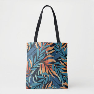 Bolsa Tote Pastel Tropical Abstrato Botânica
