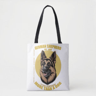 Bolsa Tote Pastor Alemão Mais Do Que Um Cão Leal Bravo Intel