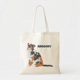 Bolsa Tote Pastor australiano Aussie Dog Barking