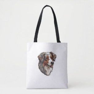 Bolsa Tote Pastor australiano Cão 1