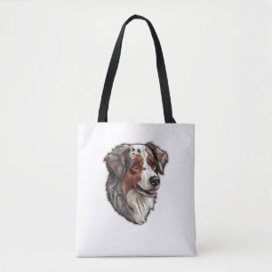 Bolsa Tote Pastor australiano Cão 1