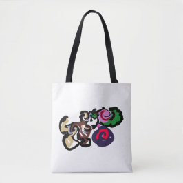 Bolsa Tote Pastor australiano e rosas alegria