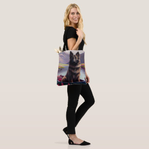 Bolsa Tote Pastor Belga em uma Paddle: Uma Aventura Cênica