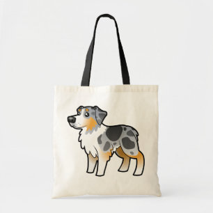 Bolsa Tote Pastor do australiano dos desenhos animados
