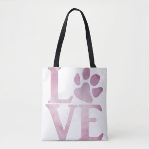 Bolsa Tote Pata de Amor Rosa Clássica