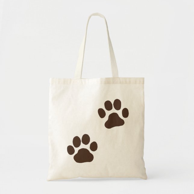 Bolsa Tote Pata de Cachorro Imprime o Saco de Tote (Frente)