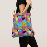Patchwork Quilt Inspirou Boho Trompe L'oeil