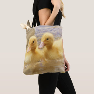 Bolsa Tote Patinhos amarelos distorcido das imagens   de