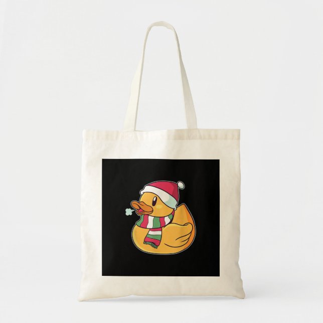 Bolsa Tote Pato Bonito Natal (Frente)