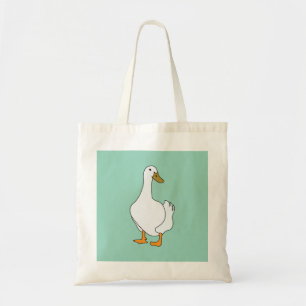 Bolsa Tote Pato branco de pássaro