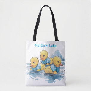 Bolsa Tote Pato de borracha em branco personalizado de vestuá