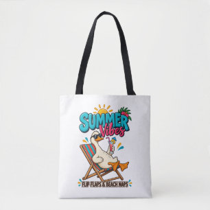 Bolsa Tote Pato de Vibrações de Verão – Abridor de Garrafa de