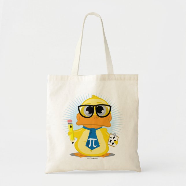 Bolsa Tote Pato do professor de matemática (Frente)