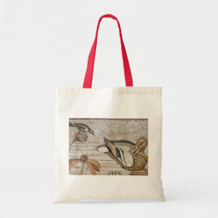 Bolsa Tote Pato e pássaro, mosaico de Nile, casa do Faun