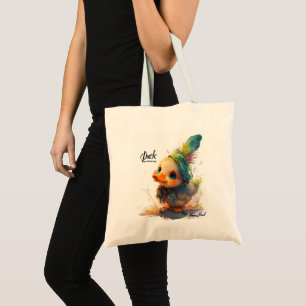 Bolsa Tote Pato Leve Sobre e Descubra a Barra de Ferramentas