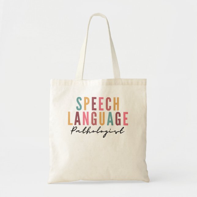Bolsa Tote Patologista de Linguagem de Discurso de Terapia de (Frente)