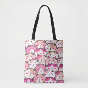 Bolsa Tote Patos Coloridos Engraçados De Gato