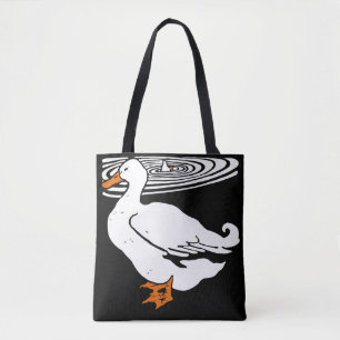Bolsa Tote Patos de Madeira Vitorianos em Saco