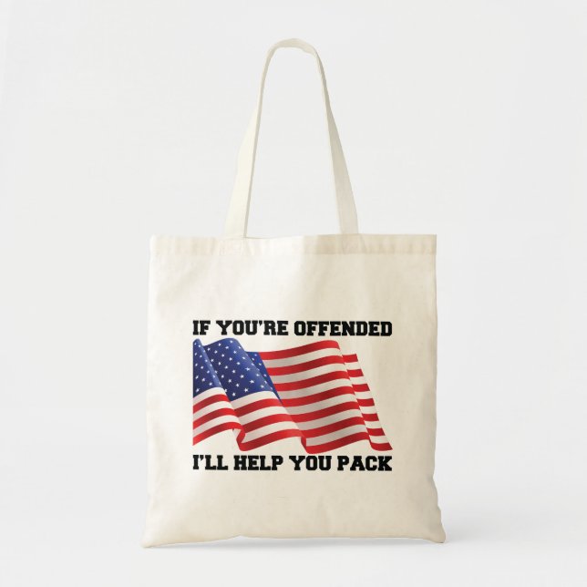 Bolsa Tote Patriota Americano (Frente)