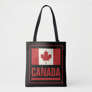 Bolsa Tote Patriotic canadense maple leaf flag