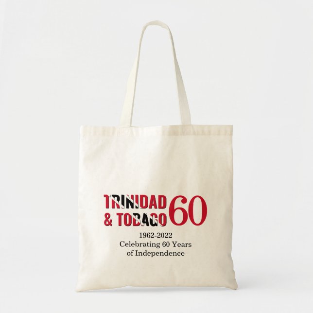 Bolsa Tote Patriotic TRINIDAD 60th Anniversary Independence (Frente)