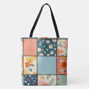 Bolsa Tote Patterno Floral Vintage (6)