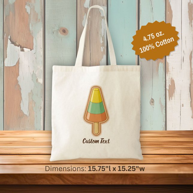 Bolsa Tote Pau de Sorbet em Forma de Cone (Criador carregado)