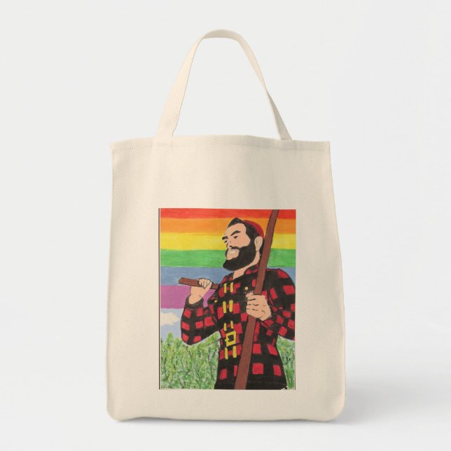 Bolsa Tote Paul Bunyan orgulho de Bangor, Maine 2013 (Frente)