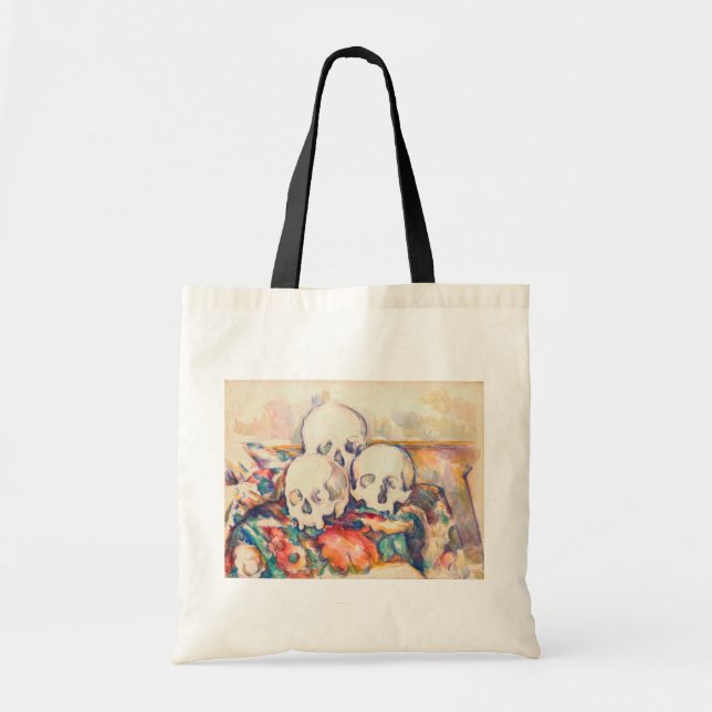 Bolsa Tote Paul Cezanne - A Aquarela de Três Crânios (Frente)
