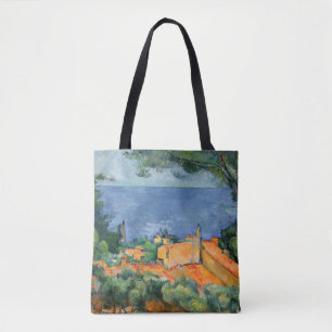 Bolsa Tote Paul Cezanne - Estaque com Telhados Vermelhos