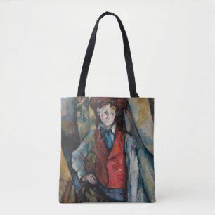 Bolsa Tote Paul Cezanne - Menino com Colete Vermelho