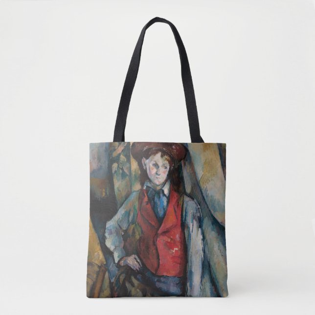 Bolsa Tote Paul Cezanne - Menino no Colete Vermelho (Frente)