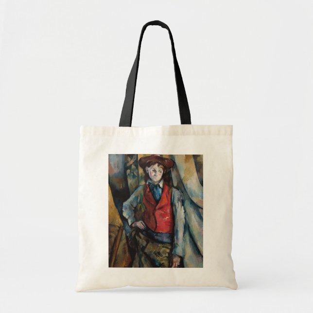 Bolsa Tote Paul Cezanne - Menino no Colete Vermelho (Frente)