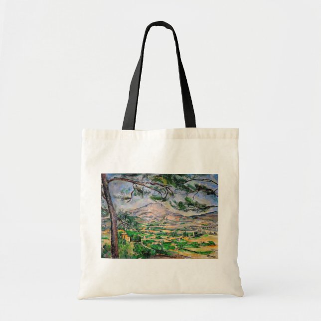 Bolsa Tote Paul Cezanne - Mont Sainte-Victoire e pinheiro Gra (Frente)