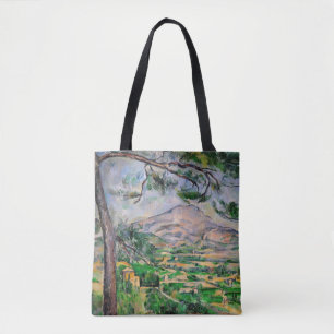 Bolsa Tote Paul Cezanne - Mont Sainte-Victoire e pinheiro Gra