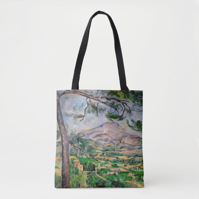 Bolsa Tote Paul Cezanne - Mont Sainte-Victoire e pinheiro Gra (Frente)