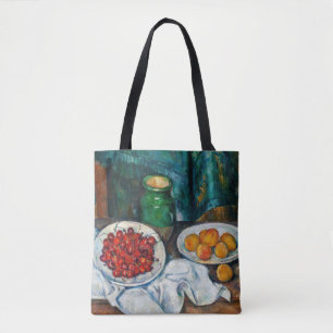 Bolsa Tote Paul Cezanne - Natureza Morta com Cerejas e Pêsseg