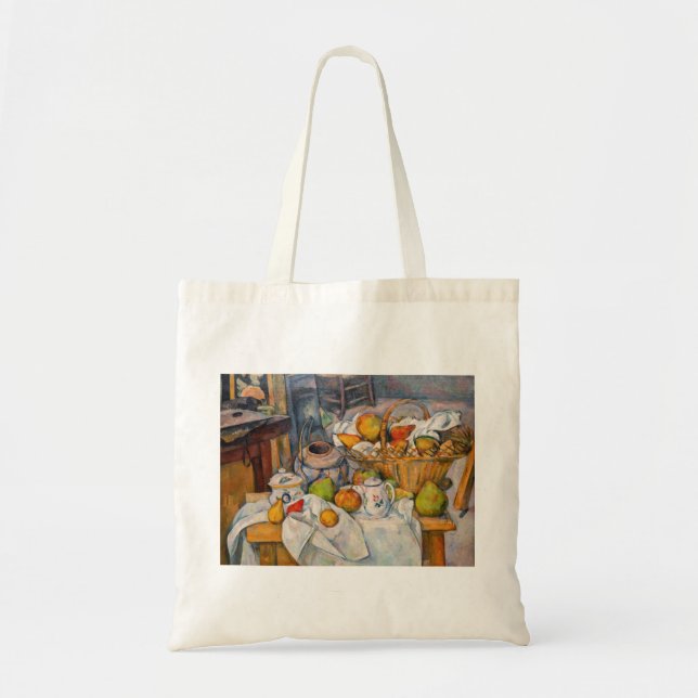 Bolsa Tote Paul Cezanne - Natureza Morta com Cesta (Frente)