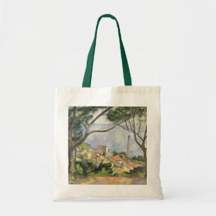 Bolsa Tote Paul Cezanne o mar no l'Estaque, 1878
