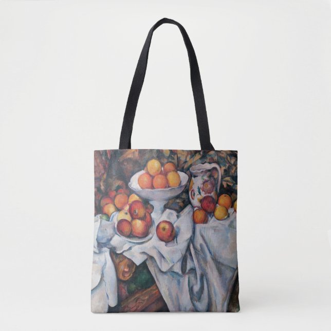 Bolsa Tote Paul Cezanne - Vida Estática, Maçãs e Laranjas (Frente)