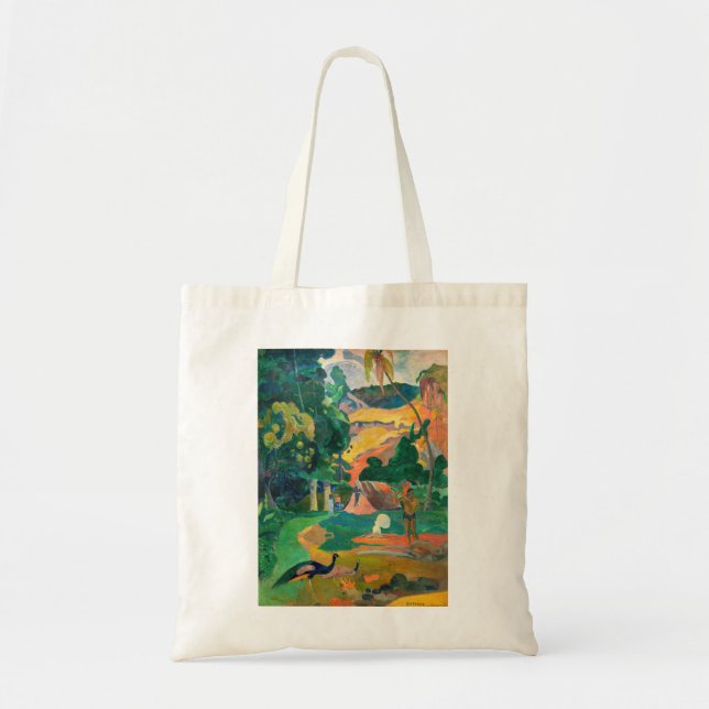 Bolsa Tote Paul Gauguin - Paisagem com Peacocks / Matamoe (Frente)